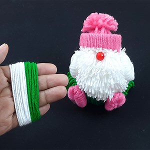 DIY Gnome Christmas Ornaments - Super Easy Gnome Making Idea with Yarn | Cherry Blossom