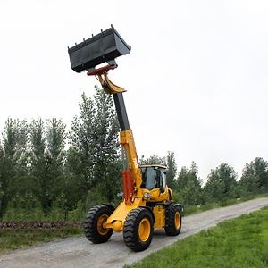 [Hot Item] Multi Function Farm 2 Ton Small Scale Compact Telescopic Front End Wheel Loader 920 with Quick Hitch for Various Attachments