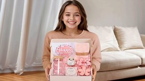 Birthday Gifts for Teen Girls, Cute Pink Birthday Gift Box Set for Girl, Daughter, Sister, Friend