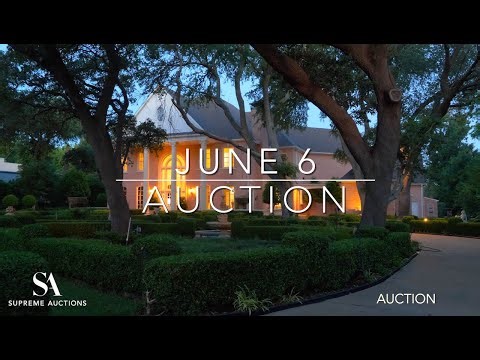 Preston Hollow North Dallas Texas Luxury Home For Sale by Auction June 6
