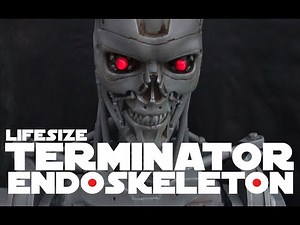 1-1 Life Size Custom Scratch Built Terminator Endoskeleton Prop - not Sideshow
