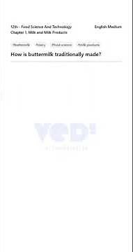 How is Buttermilk Made? (Traditional Method)