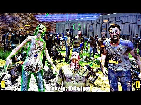The Walking Dead ARCADE 2 Player Game Play New 2017 Game Release: Zombie First Person Shooter