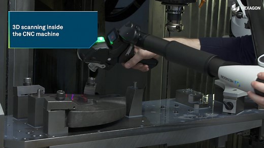 The Absolute Arm is a true measure-anywhere portable arm – 📽️ take a look at this video to see it 3D scanning with the Absolute Scanner AS1 right on the shop floor, with no need to worry about dust and spray 👉 https://hxgn.biz/487JeVB #PortableArm #AS1 #3Dscanning | Hexagon Manufacturing Intelligence