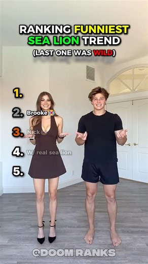 Ranking Funniest SEA LION TREND 😂 #usa #usashorts