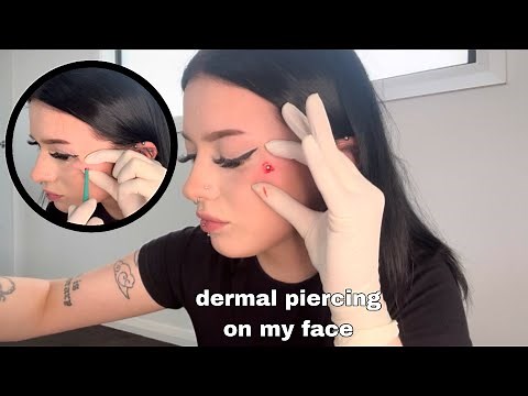 I gave myself a dermal piercing