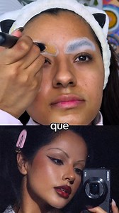 RECREÉ EL MAQUILLAJE DE BECKY G Y ASÍ QUEDÓ😳 Me parezco?? Becky G #makeup #maquillaje #beckyg #probando #becky becky g makeup tricks dark skin | Michmoon