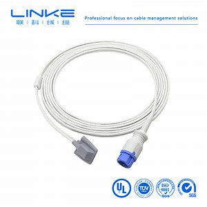 [Hot Item] Medical Reusable SpO2 Probe with 11-Pin Connector Soft Sensor Cable for Ge Patient Monitors