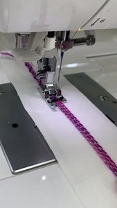 3.1K views · 64 reactions | Who said sewing was only for thread and fabric? Expand your creativity by adding cords, thin braids, yarn, and more to your project! A cording foot stitches over your cord to attach it to your fabric. Pro tip: Try experimenting with decorative stitches and different types of cords to make this technique your own! | Singer Sewing | Facebook