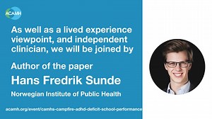 Still time to register for FREE to attend our FREE CAMHS around the Campfire journal club on ADHD deficit in school performance across sex and parental education. For this session we are pleased to welcome Hans Fredrik Sunde, from the Norwegian Institute of Public Health, to discuss his JCPP Advances paper ‘The ADHD deficit in school performance across sex and parental education: A prospective sibling-comparison register study of 344,152 Norwegian adolescents’. Book now to attend for FREE: https