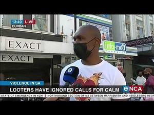 Violence in SA | Looting continues in certain areas