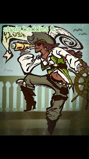 Captain Kush Strain Review and Digital Art Speedpaint
