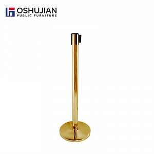 [Hot Item] Airport Crowd Control Retractable Belt Queue Barrier Stanchion Post Set