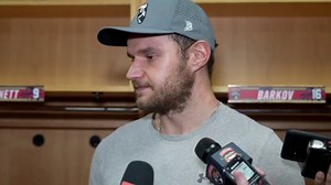 Hear from the captain, Sasha Barkov, after his hat trick in his return to action 🔊 @FlaPanthers | #TimeToHunt | FanDuel Sports Network Florida & Sun