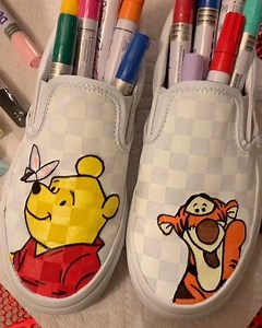 1.6M views · 53K reactions | Custom Vans for my niece  #winniethepooh #pooh #tigger #robthroriginal #customvans #customshoes | Rob The Original | Facebook