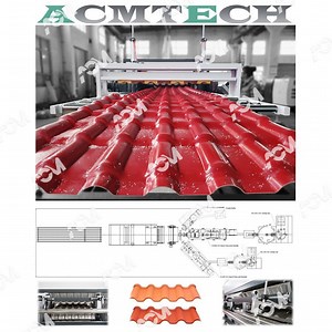 [Hot Item] Acm Plastic UPVC PMMA/ASA PC/PP Colonial/PMMA ASA PVC Glazed Roof Tile Sheet Panel Equipment Extruder Making Machine