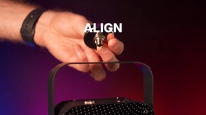 Audiosavings DJ Lighting Bundle with Eliminator Mini Par RGBW LED DMX Par Wash Light, 25 Degree Beam Angle, DMX Control, Rockville DJ-MAG Magnetic DJ Light Mount Strong Grip (2 Items)