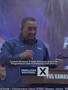 293K views · 10K reactions | Part 2 Ceramah MB Sanusi di Majlis Pelancaran Jentera dan Pengisytiharan Calon N.13 Simpang Jeram | PAS KAWASAN SIK | Facebook
