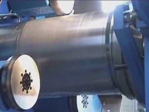 large CNC flow forming machine