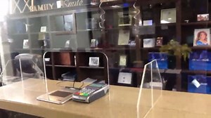 Professional Plexiglass Sneeze Guard Shield for Counter, Scratch Resistant Plexiglass Barrier for Desk and Countertops Reception, Portable Clear Acrylic Pass Through Transaction Window 18" x 24"