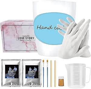 Hand Casting Kit for Couples - Create a Lasting Keepsake with Molding Kits for Adults, Perfect for Weddings, Anniversaries and Holiday Activities