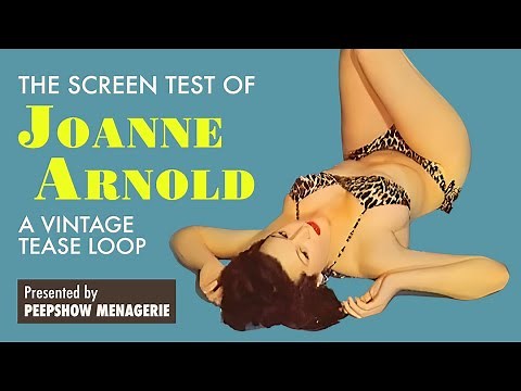 Screen Test of Joanne Arnold - A Vintage Tease Loop (1950s)