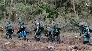 Search and rescue operations continue after a Boeing 737-800 traveling from Kunming to Guangzhou crashed in a remote mountainous area of Guangxi province. All 123 passengers and 9 crew of China Eastern Airlines flight #MU5735 are feared dead. https://trib.al/emJA1uY | Bloomberg Originals