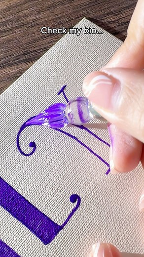 Glass Pen Lettering | July ✨ #reels #lettering #glasspen | Nhuan Dao Calligraphy 101