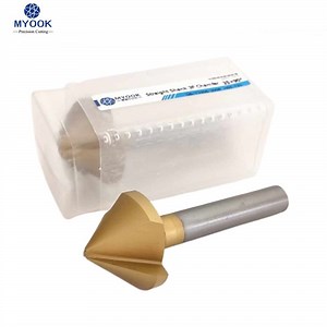 [Hot Item] Myook Dia. 35mm Straight Shank Chamfer Cutter HSS with Coating Tin 3 Flute 90° HSS Tin Chamfer Cutter