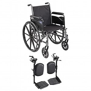 Invacare Tracer SX5 Wheelchair for Adults | Everyday Folding | 20 Inch Seat | Legrests & Full Arms