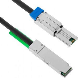 BeMatik - Cable QSFP  SFF-8436 a MiniSAS SFF-8088 de 2m