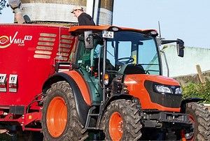 Το  Kubota M4-073 των 74 ίππων δοκιμάζει τις δυνάμεις του στο δυναμόμετρο της DLG