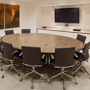 [Hot Item] Unique Design Round Office Desk Meeting Furniture Executive Conference Desks Modern Round Meeting Table