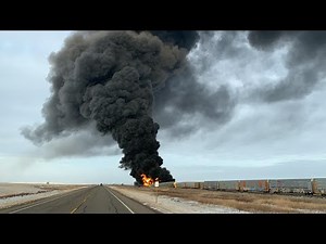 Massive fire erupts after Sask. train derailment