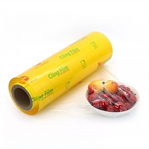 [Hot Item] Food Grade 9~20 Micron PVC Cling Film PVC Cling Film Food Wrap Meat Wrapping