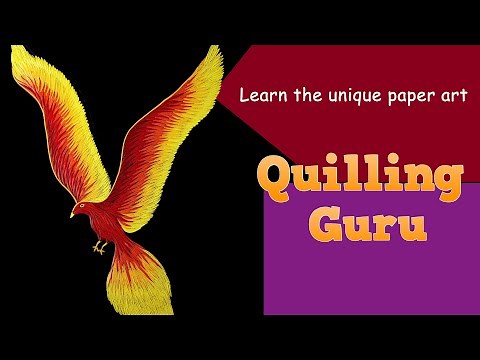 Quilling Phoenix | Quilling Bird | Greek Mythology Portrait using Paper | Paper Quilling Artwork