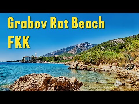 Hidden Paradise: Croatia’s Secret Nudist Beach 🌴 | Stunning Drone Views of Grabov Rat, Brač Island