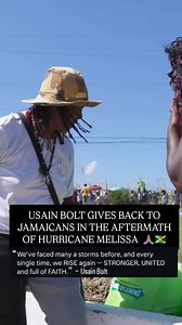 Usain Bolt gives back to Jamaicans in the aftermath of Hurricane Melissa. 🙏🏽🇯🇲 . . . #hurricanemelissajamaica #hurricanemelissa #prayforjamaica #jamaicans #jamaica #jamaican ##usainbolt | Jamaicans A Yaad & Abroad.