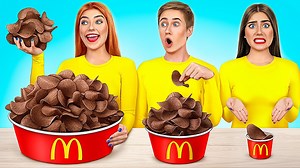 43K views · 600 reactions | बिग, मध्यम और छोटी प्लेट चुनौती | खाना पकाने के अनोखे विचार Multi DO Challenge | Multi Do Hindi | Facebook