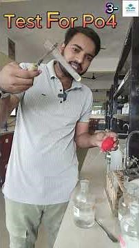Test For Phosphate ion (PO43-) #chemistry #salt #anion #experiment