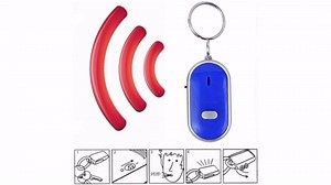 Sonew Key Finder, Voice Control Anti-Lost Device, Key Finder with Whistle, Pet Keychain Locator, Key, Suitcase (Blue)