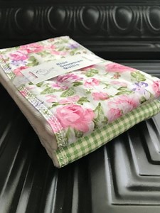 Shabby Chic Floral Burp Cloth Set, Baby Shower Gift, Spit Up, Burp Towel, Baby Bib, Baby Girl Gift, Shabby Chic Nursery, Green Nursery - Etsy