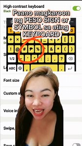 18K views · 163 reactions | Paano magkaroon ng peso symbol or signs sa ating keyboard #facebookpost #tutorial #reelstrending #reelsvideoシ #facebookreelsvideo | Maricel Pacon Montemayor | Facebook