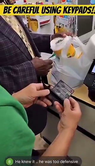 Double keypads at the dollar store. Woman trying to check out finds another keypad over the credit card reader. Who put it there. Had to be an inside job. What would you found this?