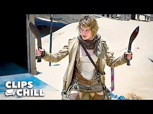 All The Best Action Scenes From Resident Evil: Extinction (Milla Jovovich)