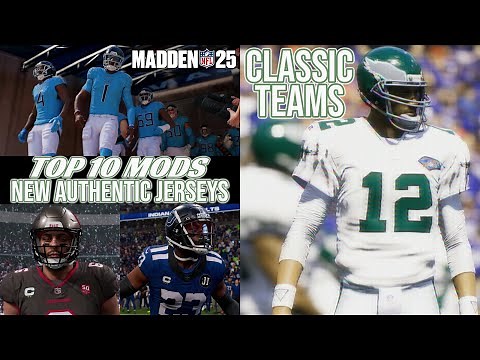 Top 10 MOST REALISTIC Madden 25 Mods: Classic Teams, Face Scans, Stadiums & More!