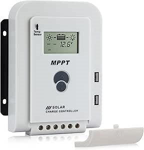 Koolertron 20A MPPT Solar Charge Controller ,12V/24V Solar Panel Regulator with 5V USB Output Multip Circuit Protection Work with AGM, Gel, SEL, Flooded and Lithium