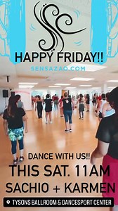 See you on the dance floor Saturday 11am Tysons Ballroom & Dancesport Center | Sensazão Dance Fitness | Facebook