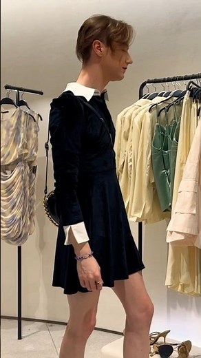 Crossdresser Shops in Public with a Dress on at Zara #androgynousfashion #empowerment