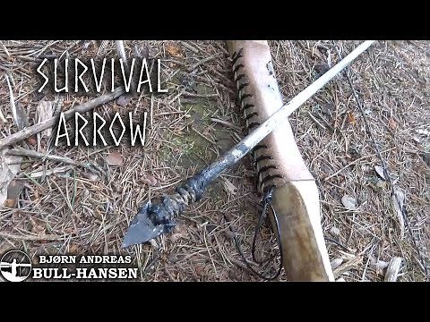 How to Make an Arrow in the Woods - Primitive Bow and Arrow